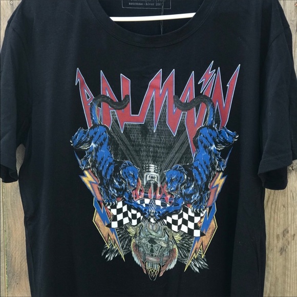BALMAIN 🔥Unisex Graphic Tee Shirt NEW - Picture 4 of 11
